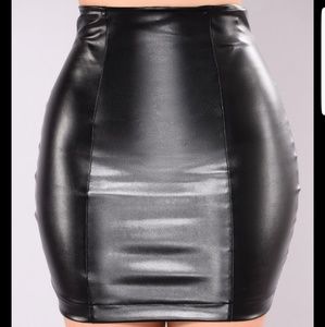 Faux Leather Skirt